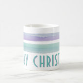 Mug Aquarelle Joyeux Noël Typographie vacances (Centre)