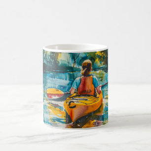 Mug Aquarelle Kayak Peinture