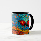 Mug Aquarelle Ladybug (Devant droit)