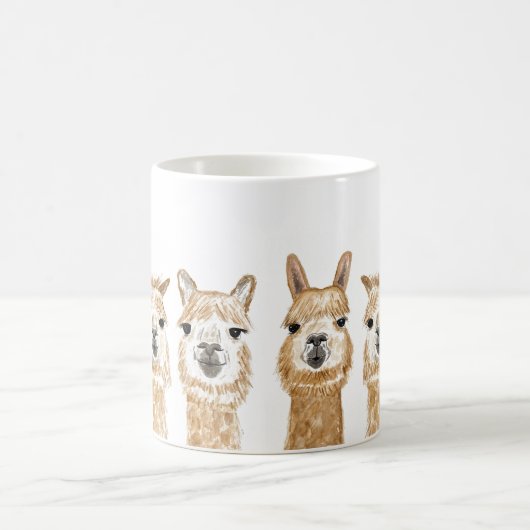 Mug Aquarelle lama mule (Centre)