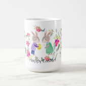 Mug Aquarelle lapin et oeuf de Pâques (Centre)