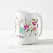 Mug Aquarelle lapin et oeuf de Pâques (Devant droit)