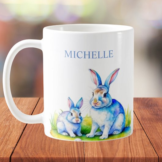 Mug Aquarelle Lapin Lapin Pâques