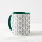 Mug Aquarelle lavande ClipArt, Motif Flora (Devant gauche)
