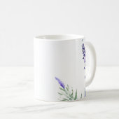 Mug Aquarelle Lavande Et Eucalyptus (Devant droit)