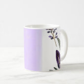 Mug Aquarelle Lavande et Eucalyptus (Devant droit)