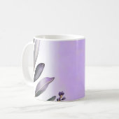 Mug Aquarelle Lavande et Eucalyptus (Devant gauche)