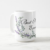 Mug Aquarelle Lavande Eucalyptus meilleure Nana jamais (Devant gauche)