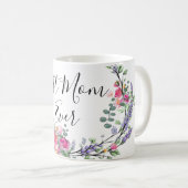 Mug Aquarelle lavande eucalyptus rose Rose maman (Devant droit)