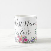 Mug Aquarelle lavande eucalyptus rose Rose sauvage Nan (Centre)