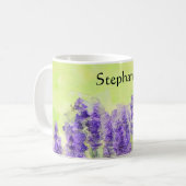 Mug Aquarelle lavande Ressort Floral Jaune (Devant gauche)