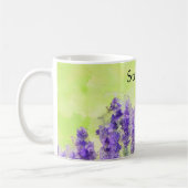 Mug Aquarelle lavande Ressort Floral Jaune (Gauche)