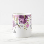 Mug Aquarelle Lavande Violette Lilac Chic Floral (Centre)