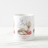 Mug Aquarelle Lectrice Florale Just One More Chapter (Centre)