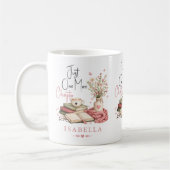 Mug Aquarelle Lectrice Florale Just One More Chapter (Gauche)