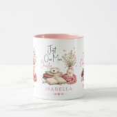 Mug Aquarelle Lectrice Florale Just One More Chapter (Centre)