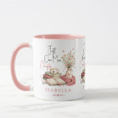 Mug Aquarelle Lectrice Florale Just One More Chapter (Gauche)