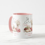 Mug Aquarelle Lectrice Florale Just One More Chapter (Devant gauche)