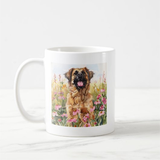 Mug aquarelle Leonberger (Gauche)