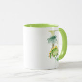 Mug Aquarelle lettre E avec dinosaure (Devant droit)