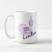 Mug Aquarelle Londres, Big Ben (Gauche)