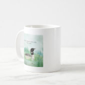 Mug Aquarelle Loon Nature parle Appel de Citation de L (Devant gauche)