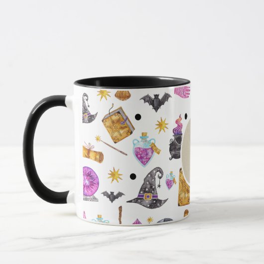 Mug Aquarelle magique Halloween Fortune lunaire (Gauche)