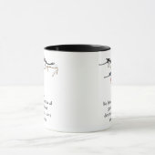 Mug Aquarelle Magpie Famille Citation Animal Nature (Centre)
