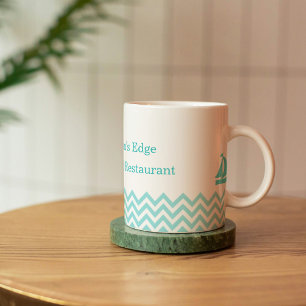 Mug Aquarelle marine Bleu Océan Vagues