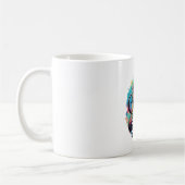 Mug Aquarelle Mauvaise boue de singe (Gauche)
