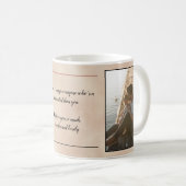 Mug Aquarelle Meilleur papa Message Photo de la Fête d (Devant droit)