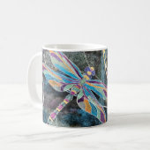 Mug Aquarelle métallique Art Dragonfly Coffee Tea Cup (Devant gauche)