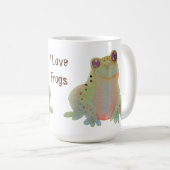 Mug Aquarelle mignonne I Lote Frogs (Devant droit)