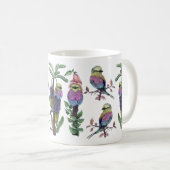 Mug Aquarelle mignonne Lilac Roller Breast Bird (Devant droit)