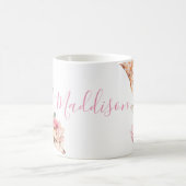 Mug Aquarelle mignonne Mère Giraffe avec bébé (Centre)