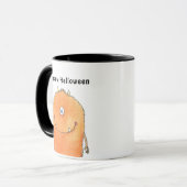 Mug Aquarelle mignonne Monster Joyeux Halloween (Devant gauche)
