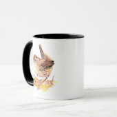 Mug Aquarelle mignonne Oiseau, Nature, Faune (Devant gauche)