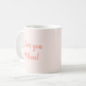 Mug Aquarelle mignonne Panda Love Mères Day Cadeau (Devant gauche)
