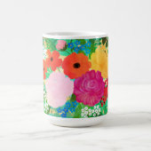Mug Aquarelle mignonne Rouge & Jaune Floral Biscay Ver (Centre)