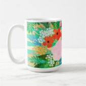 Mug Aquarelle mignonne Rouge & Jaune Floral Biscay Ver (Gauche)