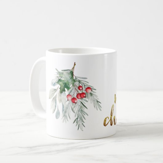 Mug Aquarelle Mistletoe (Devant gauche)