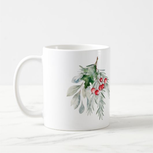 Mug Aquarelle Mistletoe (Gauche)