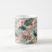 Mug Aquarelle moderne Boho Tropical Floral (Centre)