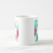 Mug Aquarelle moderne Green & Red Space Nebula (Centre)
