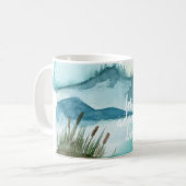 Mug Aquarelle moderne Nature Commençons l'aventure (Devant gauche)