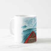 Mug Aquarelle Moderne Nature Voir La Devis Mondiale (Devant gauche)