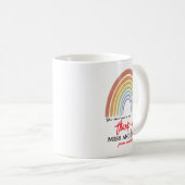 Mug Aquarelle moderne Rainbow Nurse Merci (Devant droit)
