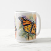 Mug Aquarelle Monarch Papillon Imprimer (Devant droit)
