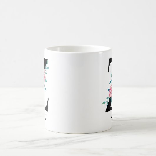 Mug Aquarelle monochrome personnalisée Z (Centre)