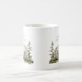 Mug Aquarelle monogramme Montagne et forêt (Centre)